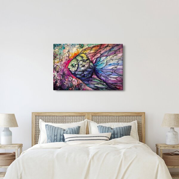 Slika - Pisane ribe (90x60 cm)