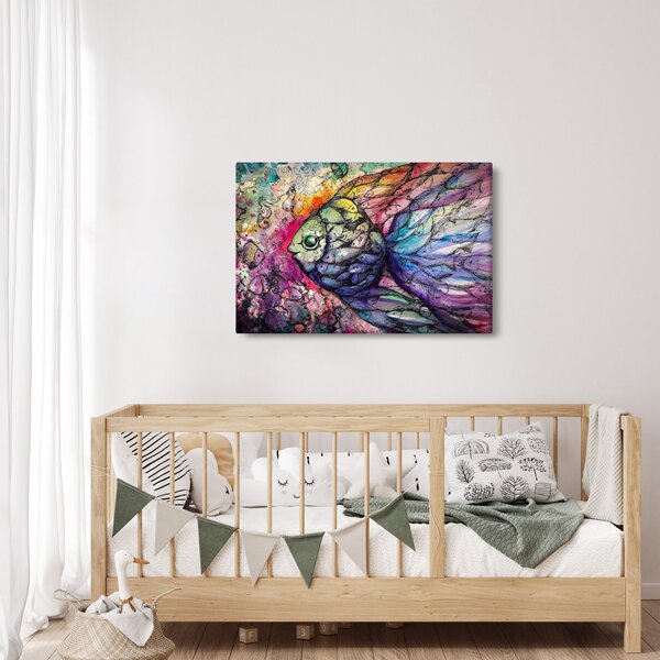 Slika - Pisane ribe (90x60 cm)