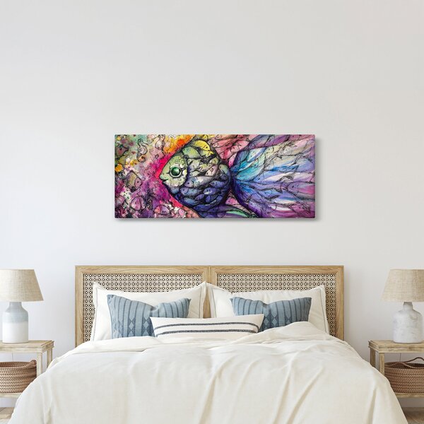 Slika - Pisane ribe (120x50 cm)
