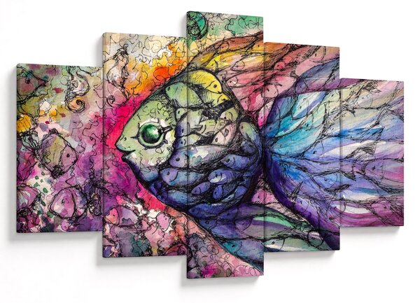 Slika - Pisane ribe (150x105 cm)