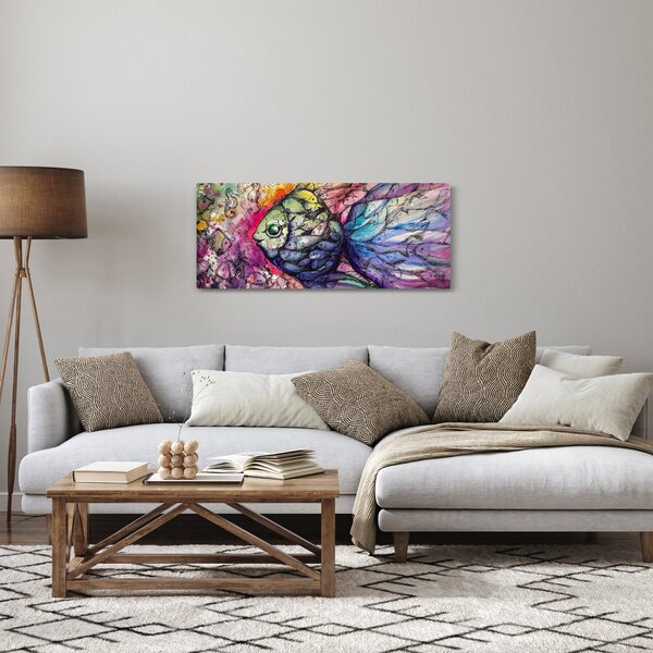 Slika - Pisane ribe (120x50 cm)