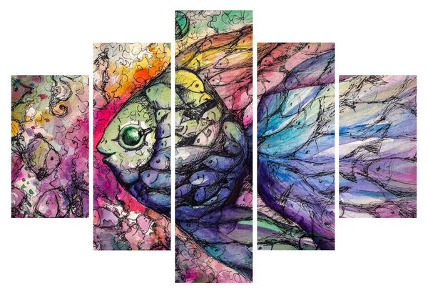 Slika - Pisane ribe (150x105 cm)