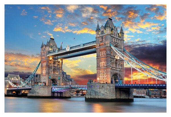 Slika - Tower Bridge, London, Anglija (90x60 cm)