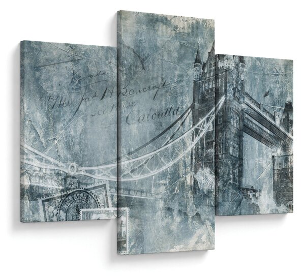 Slika - Tower Bridge v hladnih tonih (90x60 cm)