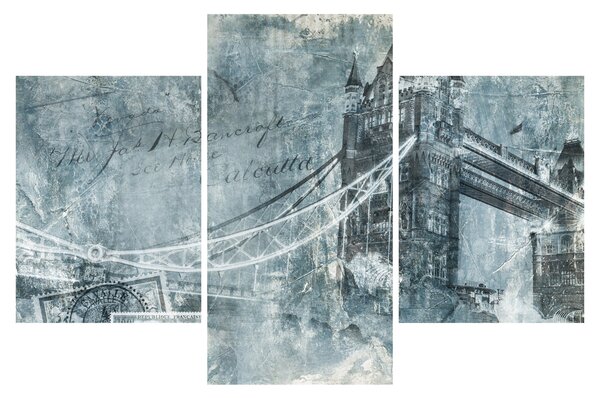 Slika - Tower Bridge v hladnih tonih (90x60 cm)