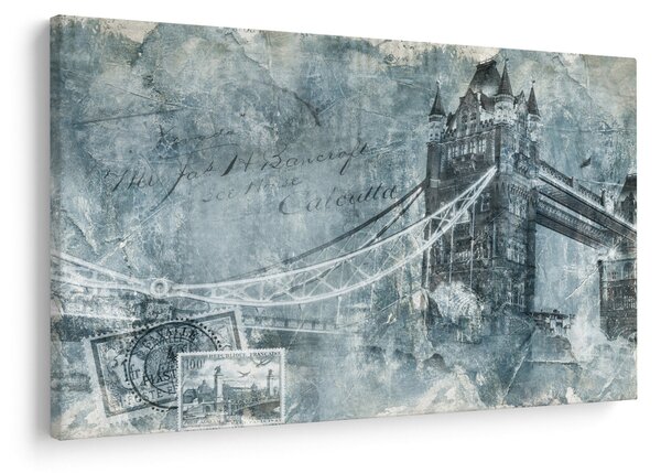 Slika - Tower Bridge v hladnih tonih (90x60 cm)