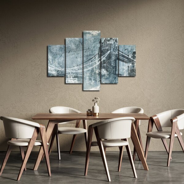 Slika - Tower Bridge v hladnih tonih (150x105 cm)