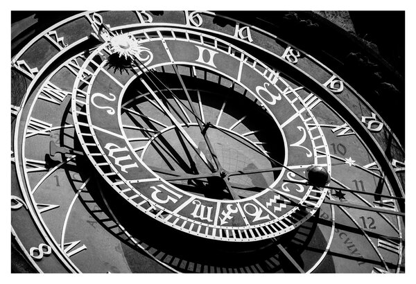 Slika - Astronomska ura, Praga, Češka (90x60 cm)