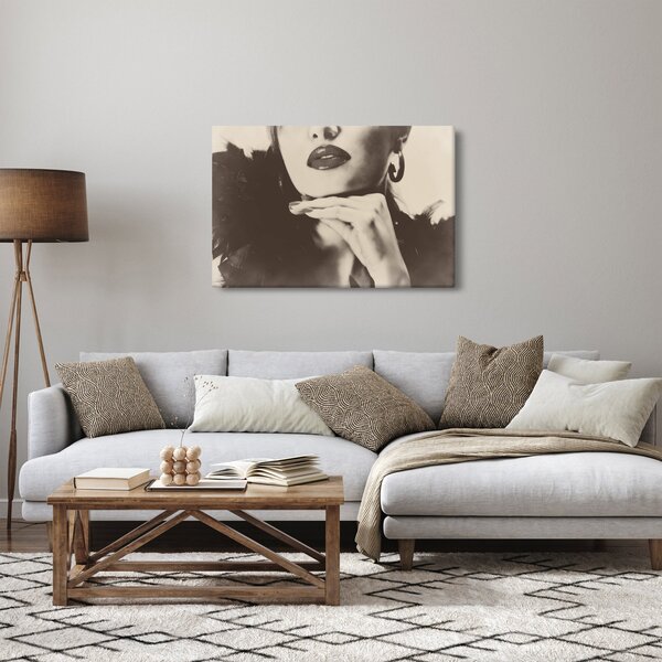 Slika - Vintage fotografija ženske (90x60 cm)