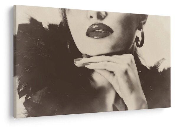 Slika - Vintage fotografija ženske (90x60 cm)