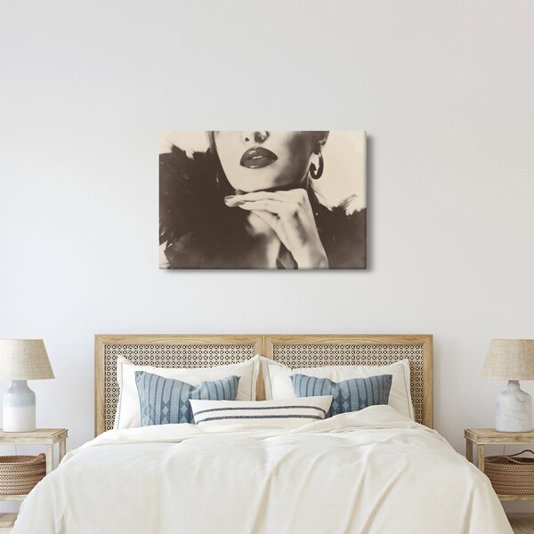 Slika - Vintage fotografija ženske (90x60 cm)