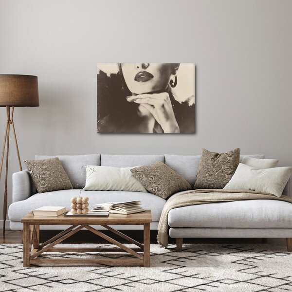Slika - Vintage fotografija ženske (70x50 cm)