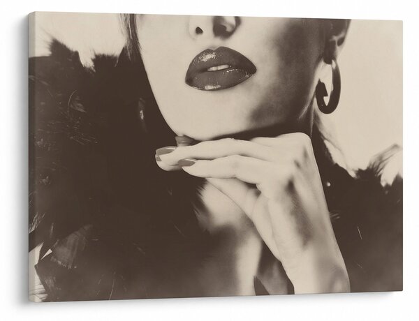 Slika - Vintage fotografija ženske (70x50 cm)