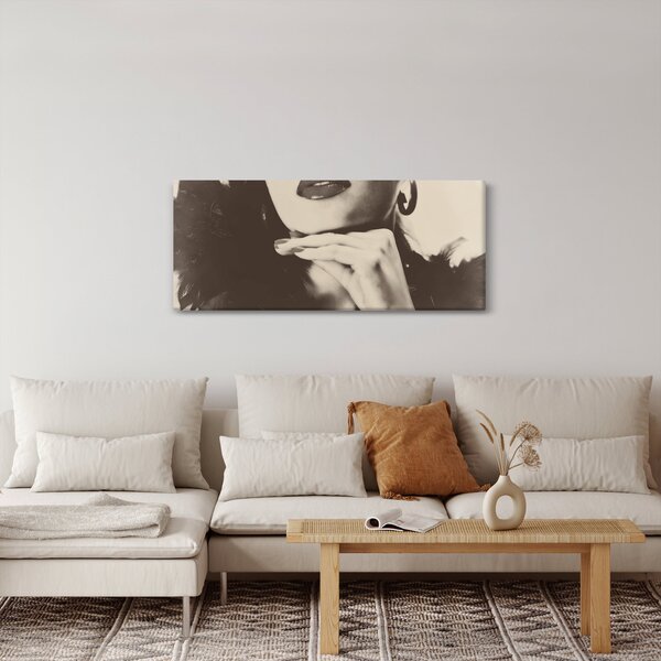 Slika - Vintage fotografija ženske (120x50 cm)