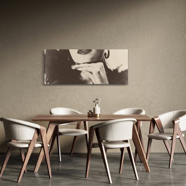 Slika - Vintage fotografija ženske (120x50 cm)
