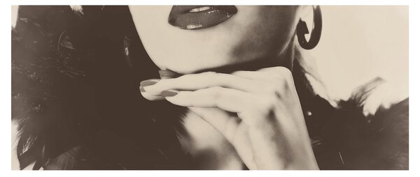 Slika - Vintage fotografija ženske (120x50 cm)
