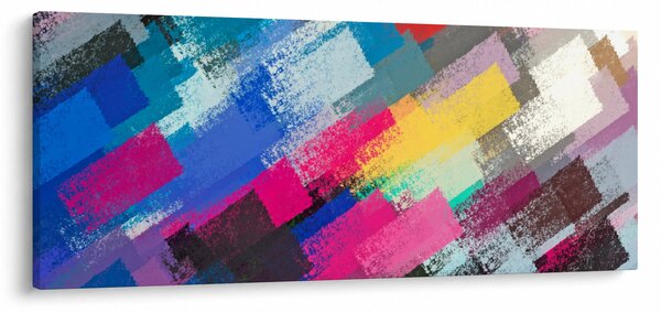 Slika - Barvne poteze s čopičem (120x50 cm)