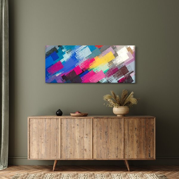 Slika - Barvne poteze s čopičem (120x50 cm)