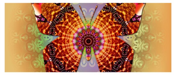 Slika - Etno metulj (120x50 cm)