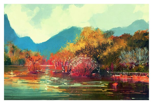 Slika - Barve jeseni (90x60 cm)