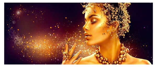 Slika - Zlata kraljica (120x50 cm)