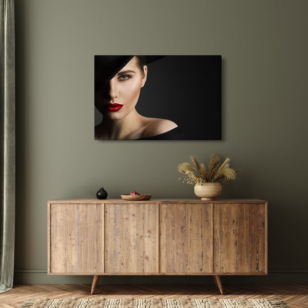 Slika - Portret ženske v klobuku (90x60 cm)