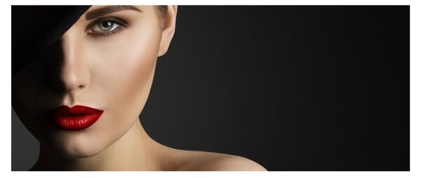 Slika - Portret ženske v klobuku (120x50 cm)