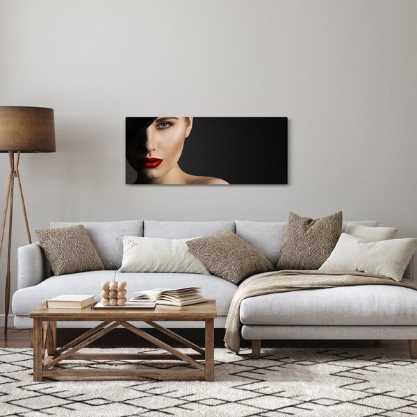 Slika - Portret ženske v klobuku (120x50 cm)