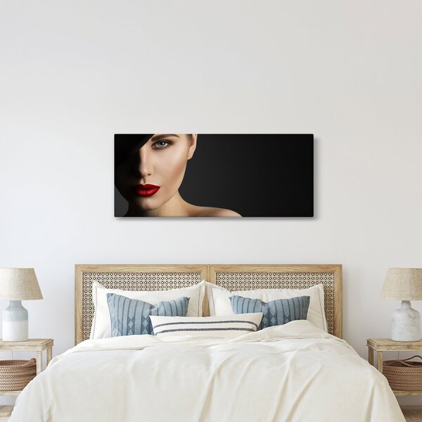 Slika - Portret ženske v klobuku (120x50 cm)