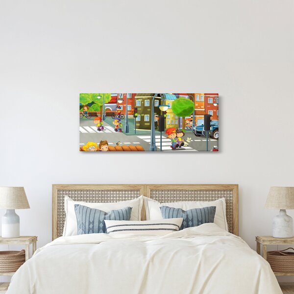 Slika - Otroško mesto (120x50 cm)