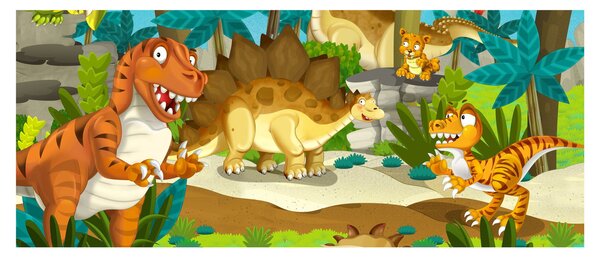 Slika - Dinozavri (120x50 cm)
