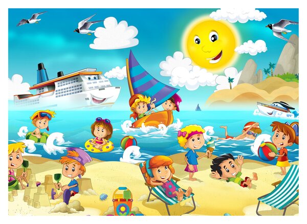 Slika - Dan na plaži (70x50 cm)