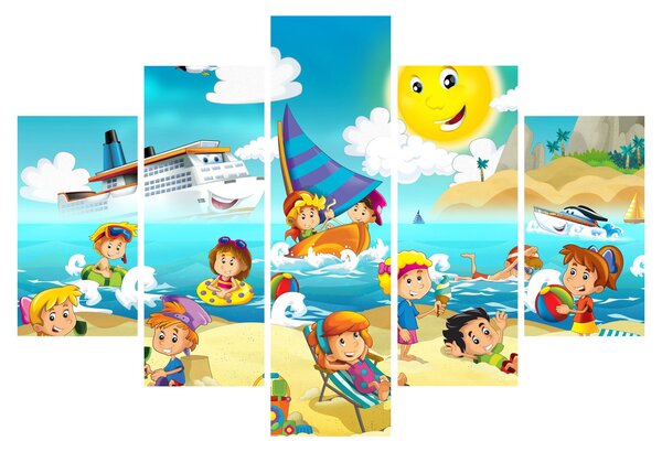 Slika - Dan na plaži (150x105 cm)