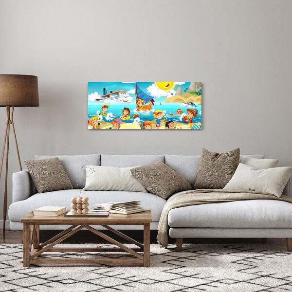 Slika - Dan na plaži (120x50 cm)