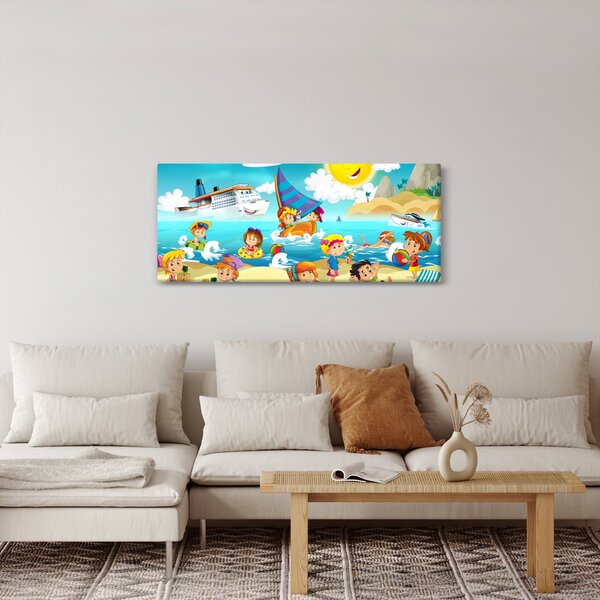 Slika - Dan na plaži (120x50 cm)