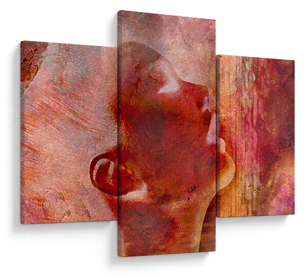 Slika - profil ženskega obraza (90x60 cm)