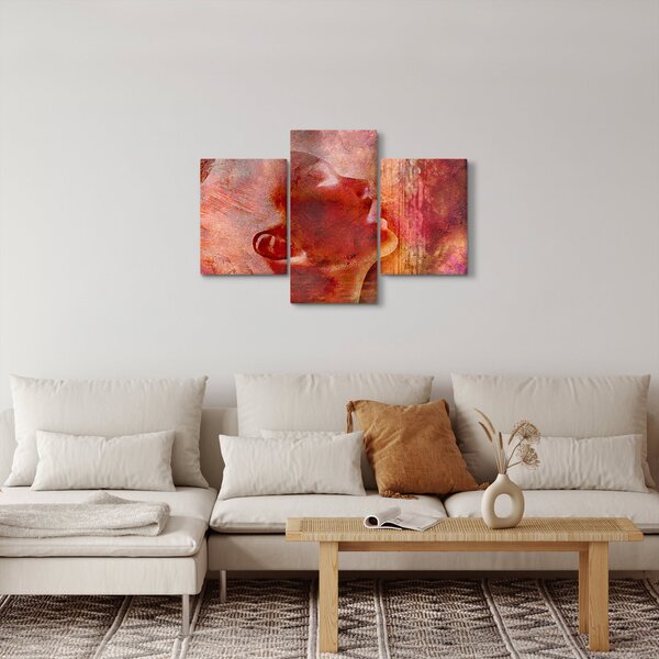 Slika - profil ženskega obraza (90x60 cm)