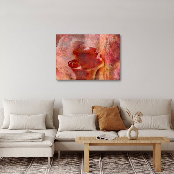 Slika - profil ženskega obraza (70x50 cm)