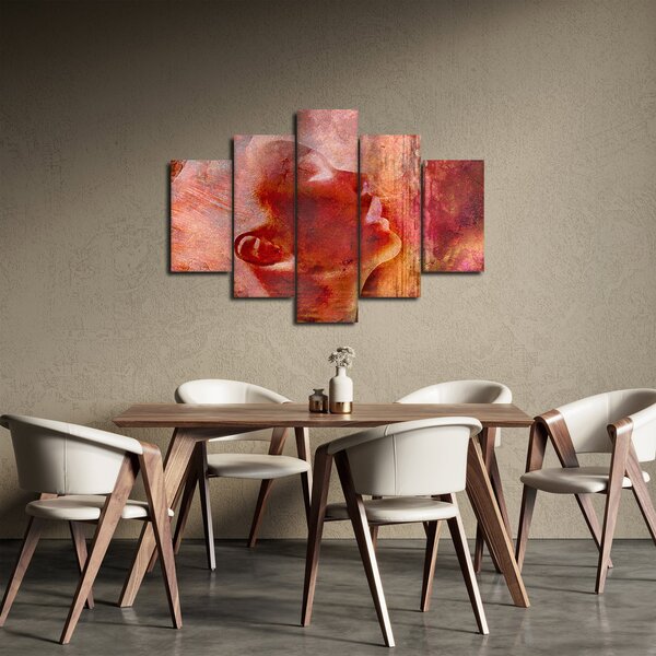 Slika - profil ženskega obraza (150x105 cm)