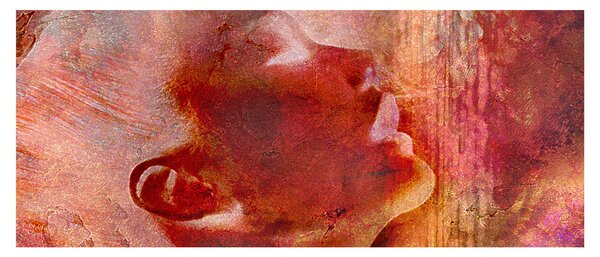 Slika - profil ženskega obraza (120x50 cm)