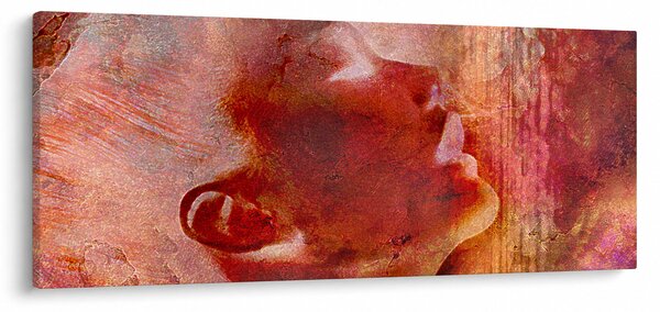 Slika - profil ženskega obraza (120x50 cm)