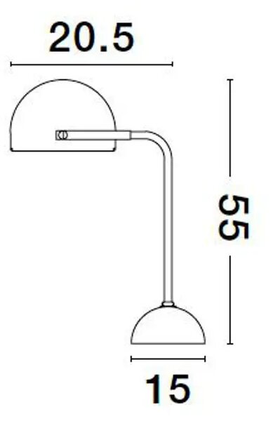 BISHOP STOLNA LAMPA E27 IP20/ZLATNA & CRNA NL9501225