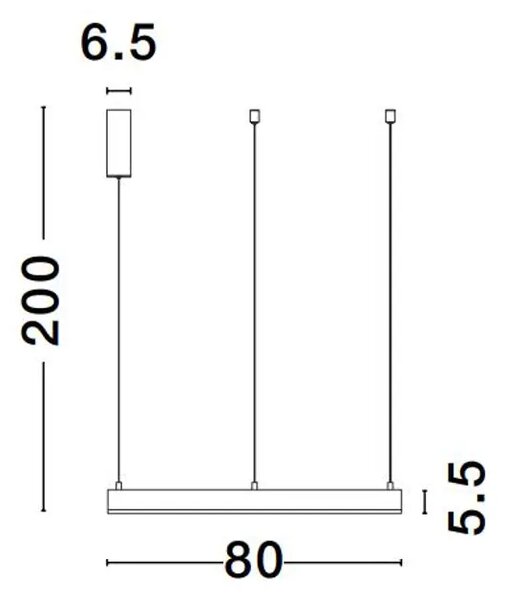 MOTIF VISILICA LED 50W/2700-6000K/3684lm/DIMM/IP20/MESING ZLATNA NL9530207