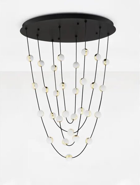 ALCINOE VISILICA LED/3000K/102W/8914Lm/CRNA & GOLD NL9511019