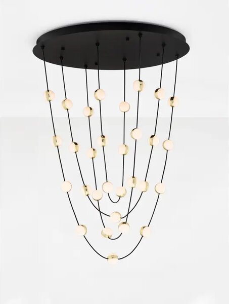ALCINOE VISILICA LED/3000K/102W/8914Lm/CRNA & GOLD NL9511019