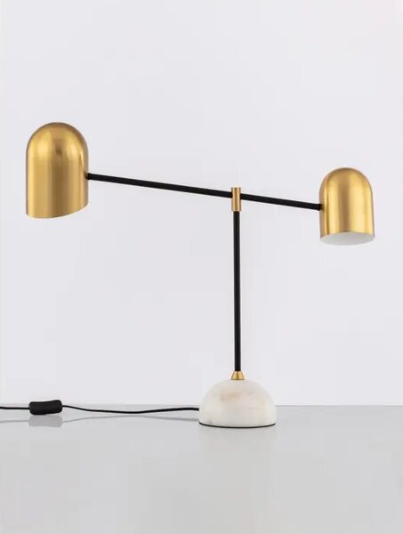 NELA STOLNA LAMPA E27 IP20/ZLATNA & CRNA NL9501231