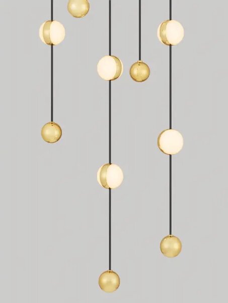 ALCINOE VISILICA LED/3000K/64W/4708Lm/CRNA & GOLD NL9511018