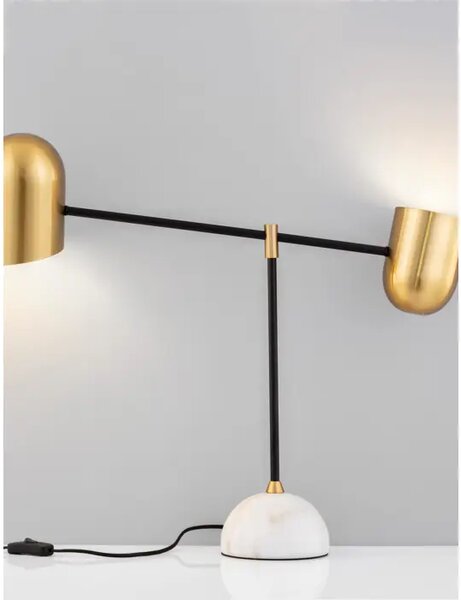 NELA STOLNA LAMPA E27 IP20/ZLATNA & CRNA NL9501231