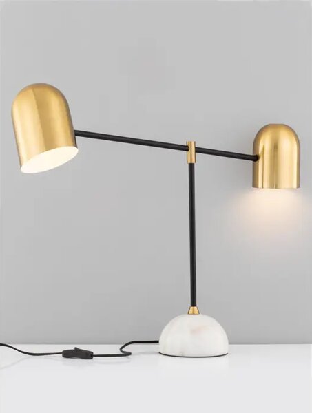 NELA STOLNA LAMPA E27 IP20/ZLATNA & CRNA NL9501231