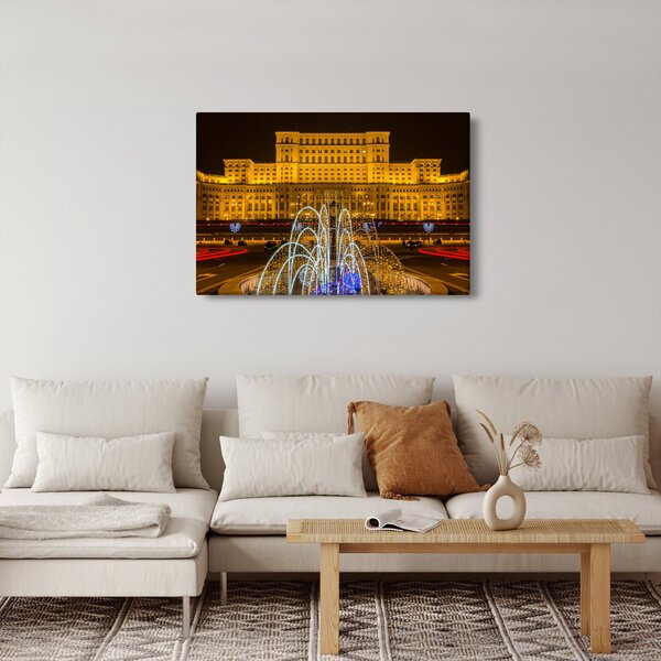 Slika - Palača parlamenta, Bukarešta Romunija (90x60 cm)